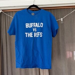 Blue 'BUFFALO VS THE REFS' Graphic Tee